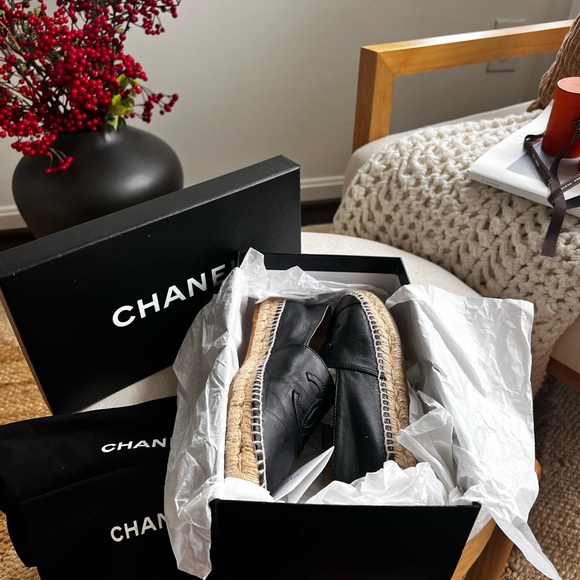 Chanel Espadrilles Lambskin Black- Sz. 36 - Picture 4 of 7